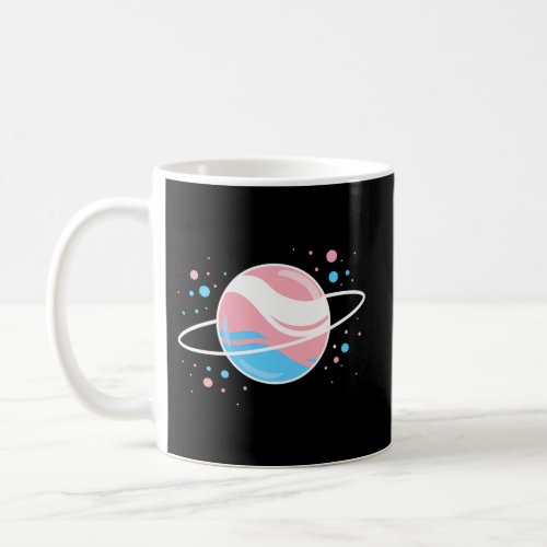 Trans Pride Outer Space Planet Transgender Coffee Mug