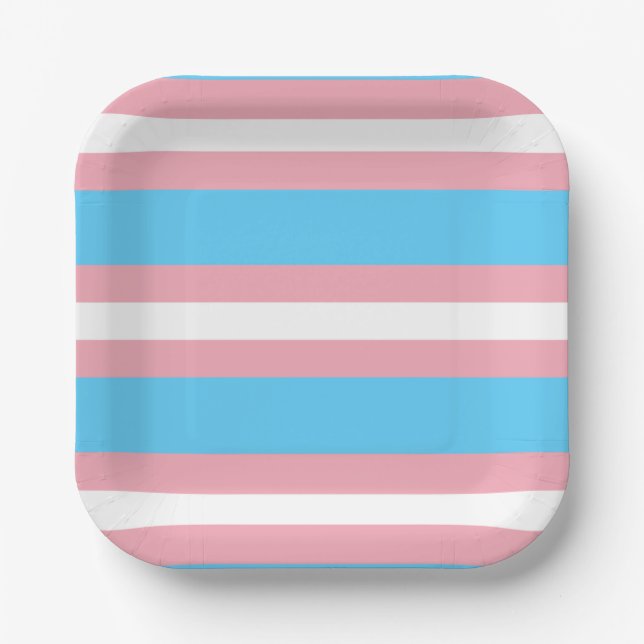 Trans Pride! Paper Plates (Front)