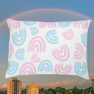 Trans Pride Pastel Rainbow Dog Bed