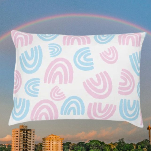 Trans Pride Pastel Rainbow Dog Bed (Creator Uploaded)