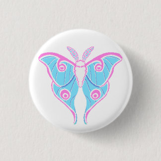 Trans Pride Pixel Moth Button