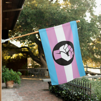 Trans Pride Protest Flag
