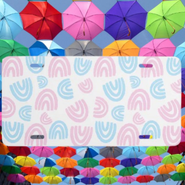 Trans Pride Rainbow License Plate (Creator Uploaded)