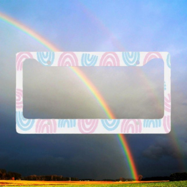 Trans Pride Rainbow Ride License Plate Frame (Creator Uploaded)