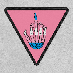Trans Pride Skeleton Hand Patch