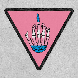 Trans Pride Skeleton Hand Patch