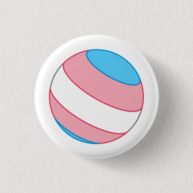 Trans Pride Sphere Button (Front)