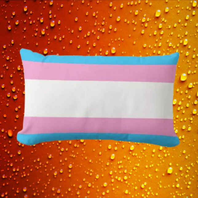 Trans Pride Support Lumbar Lumbar Pillow (Creator Uploaded)