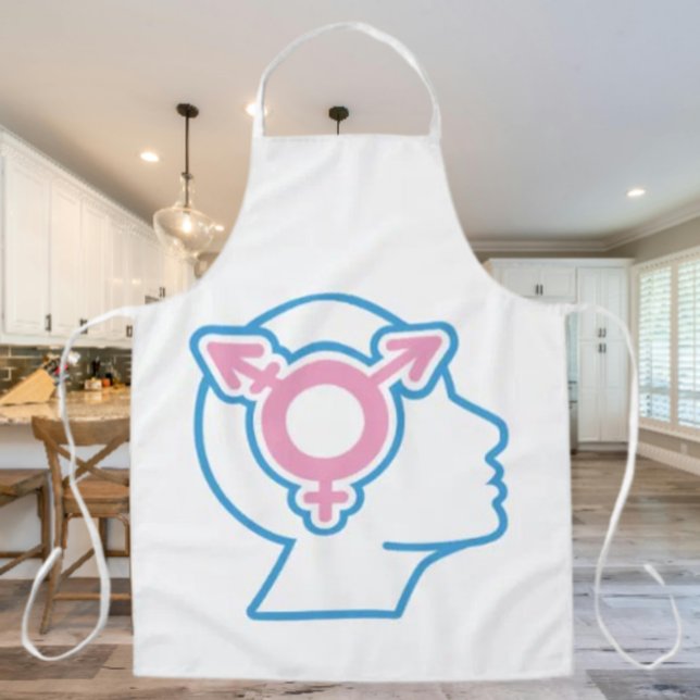Trans Pride Symbol Apron (Creator Uploaded)