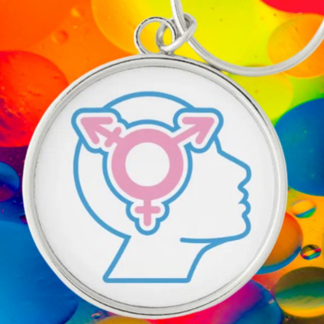 Trans Pride Symbol Keychain (Creator Uploaded)