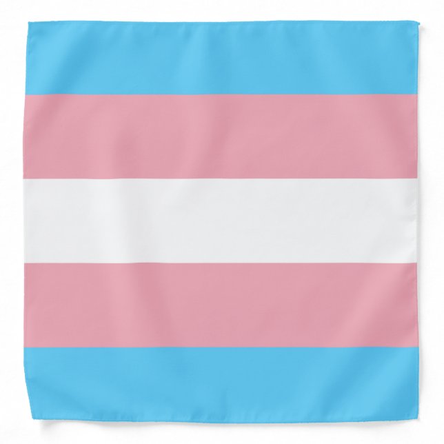 Trans Pride (Transgender Pride) Flag Bandana (Front)