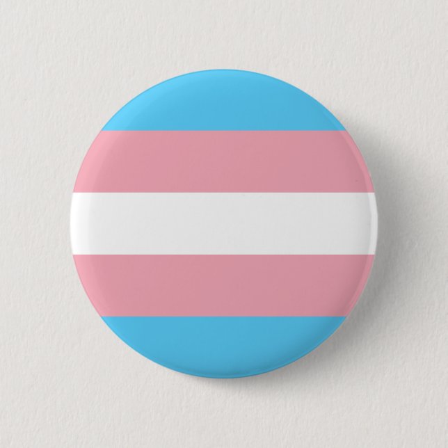 Trans Pride (Transgender Pride) Flag Button (Front)