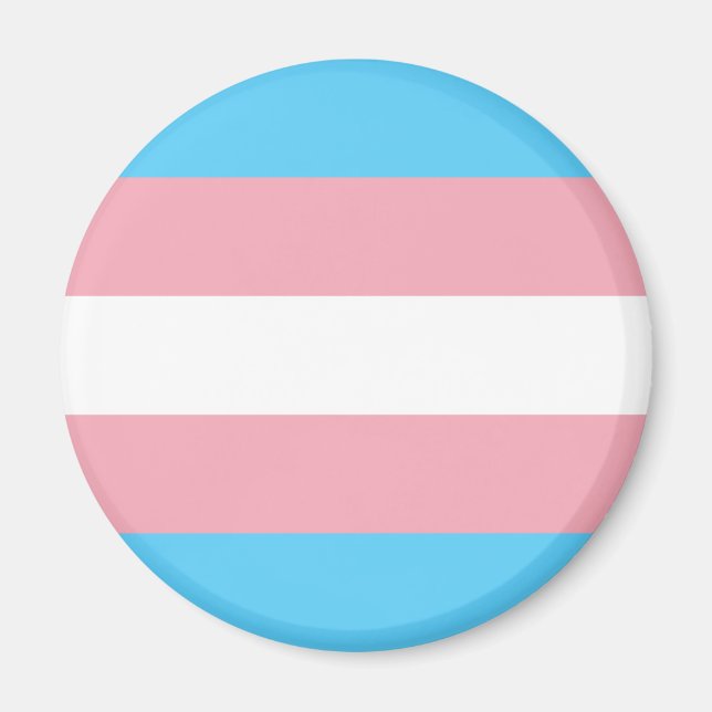 Trans Pride (Transgender Pride) Flag Magnet (Front)