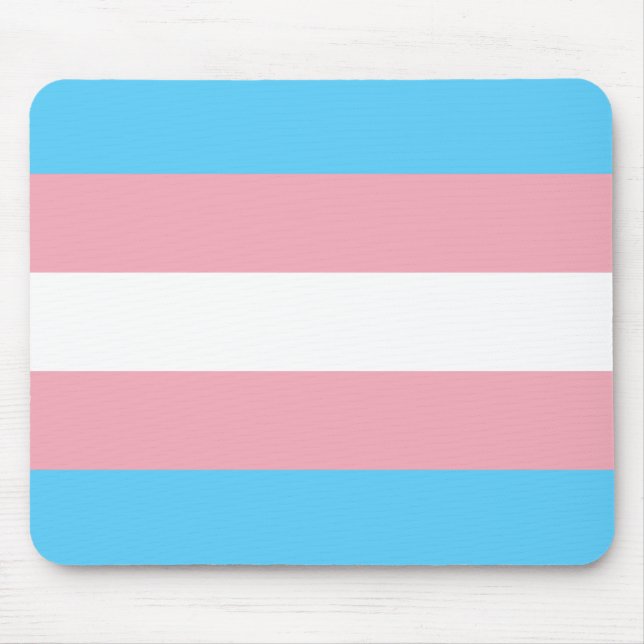 Trans Pride (Transgender Pride) Flag Mouse Pad (Front)