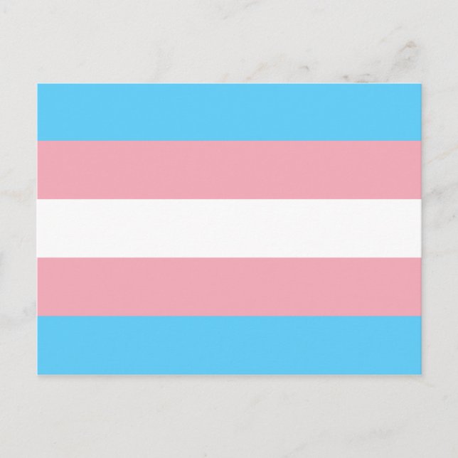 Trans Pride (Transgender Pride) Flag Postcard (Front)