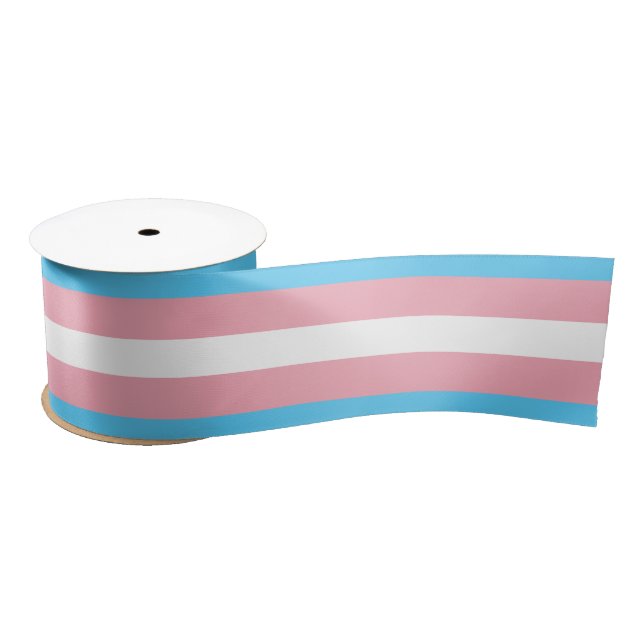 Trans Pride (Transgender Pride) Flag Satin Ribbon (Spool)