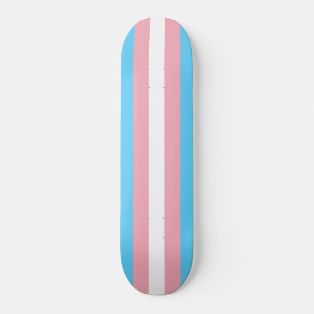 Trans Pride (Transgender Pride) Flag Skateboard (Front)