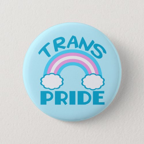 Trans Pride Transgender Rainbow Flag Button