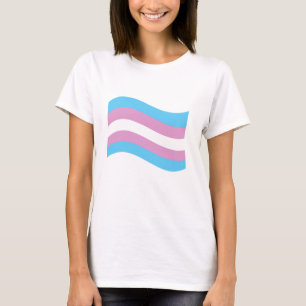 Trans Pride Wavy Flag T-Shirt
