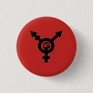 Trans Queer Feminist Communist Black Power Button