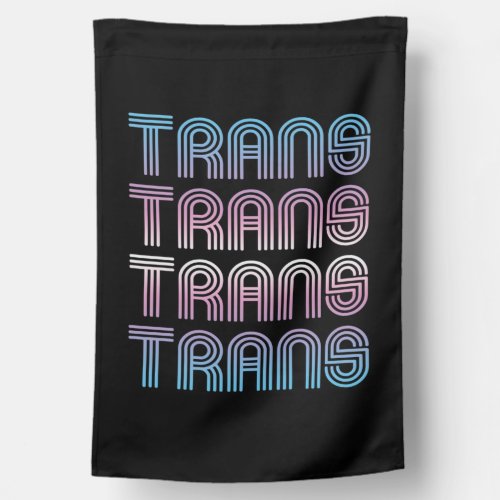 Trans Retro Pride House Flag