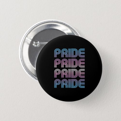 Trans Retro Pride Letters Button