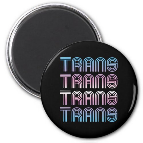 Trans Retro Pride Magnet