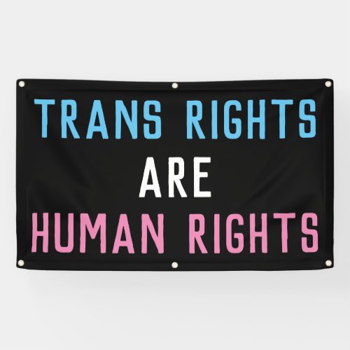 Trans Rights are Human Rights Banner