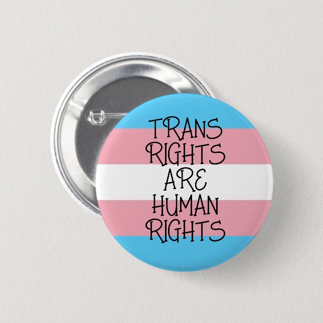 Trans Rights are Human Rights Button (Front & Back)