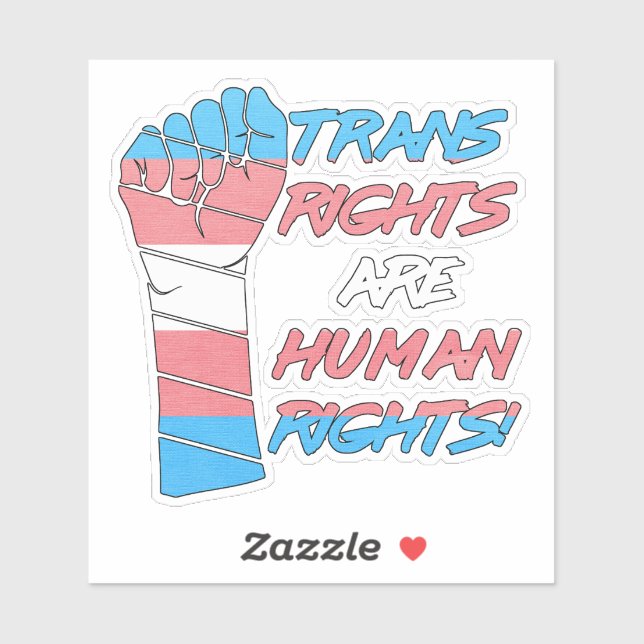 Trans Rights Are Human Rights  Sticker (Sheet)