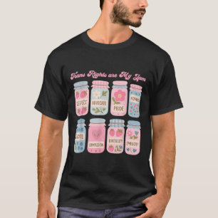 Trans Rights Are My Jam Subtle Transgender Pride M T-Shirt