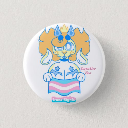 Trans Rights Badge Button
