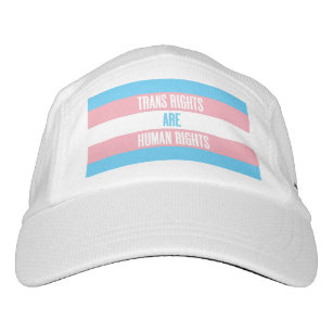 Trans Rights are Human Rights Transgender Gifts Red Cowboy Hat Flat Bill  Hats Snapback Hat Brim Baseball Cap for Men