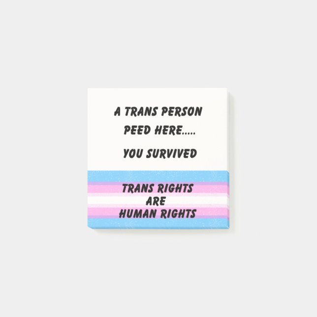 TRANS RIGHTS POST-IT NOTES (Front)