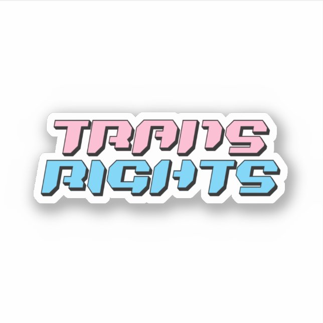 Trans Rights Sticker (Front)