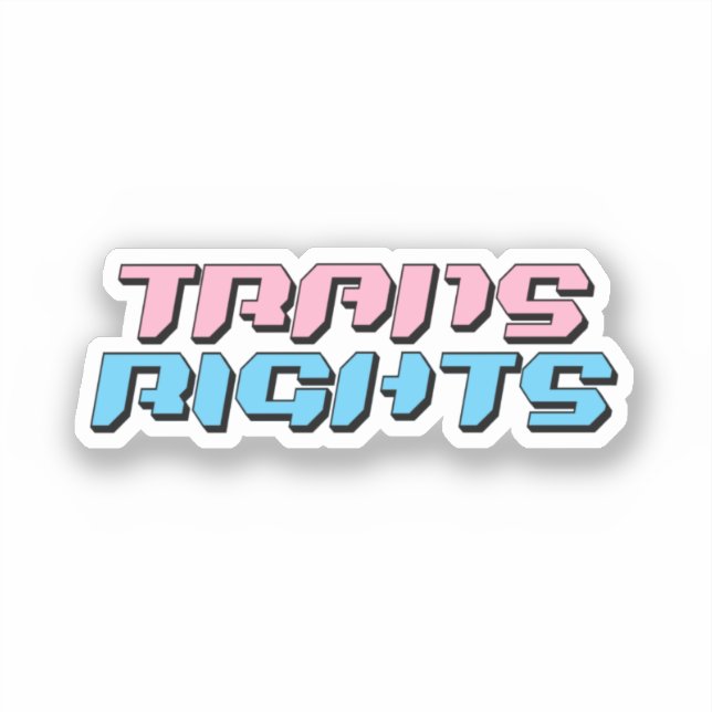 Trans Rights Sticker (Front)