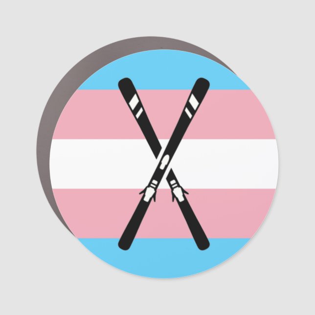 Trans Skis Car Magnet (Front)