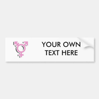 TRANS SYMBOL 3D BUMPER STICKER