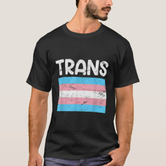 Trans Transgender Flag LGBT Transsexual Flag T-Shirt