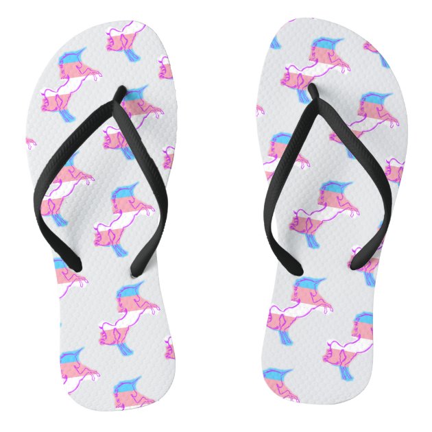 unicorn flip flops