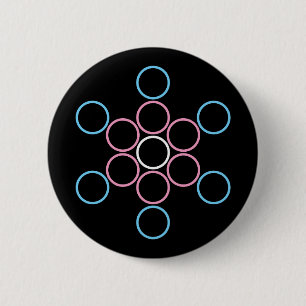tranSacred circles Pinback Button