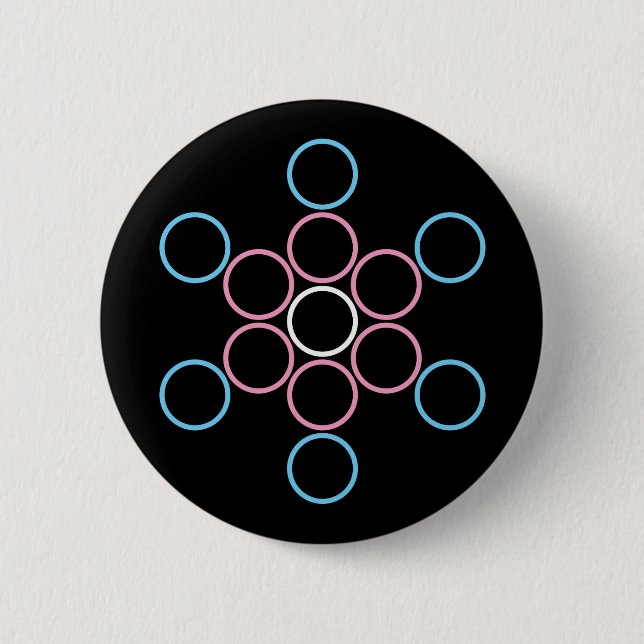tranSacred circles Pinback Button (Front)