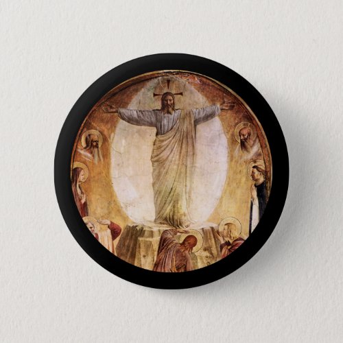 Transcendent  Christ Risen from the Tomb Pinback Button