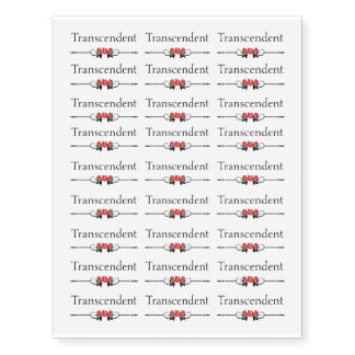 Transcendent Temporary Tattoos, Rose | Heartblaze Tattoos