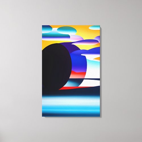 Transcendent Vision Embracing Abstract Surrealism Canvas Print