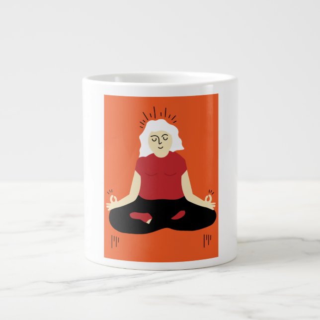 Transcendental Meditation Giant Coffee Mug (Front)