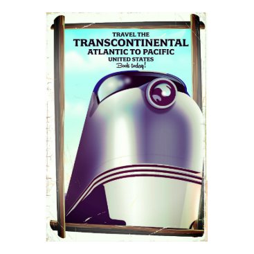 Transcontinental Railroad USA. Poster Transcontinental Railroad USA. Poster