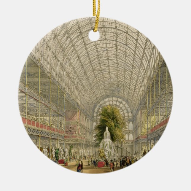 Transept of the Crystal Palace, pub. by Day and So Ceramic Ornament (Front)