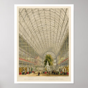 Transept of the Crystal Palace, pub. by Day and So Poster