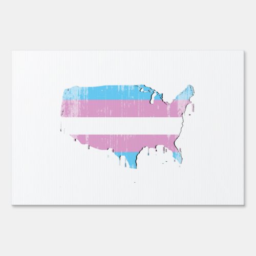 Transexual America distressed Sign